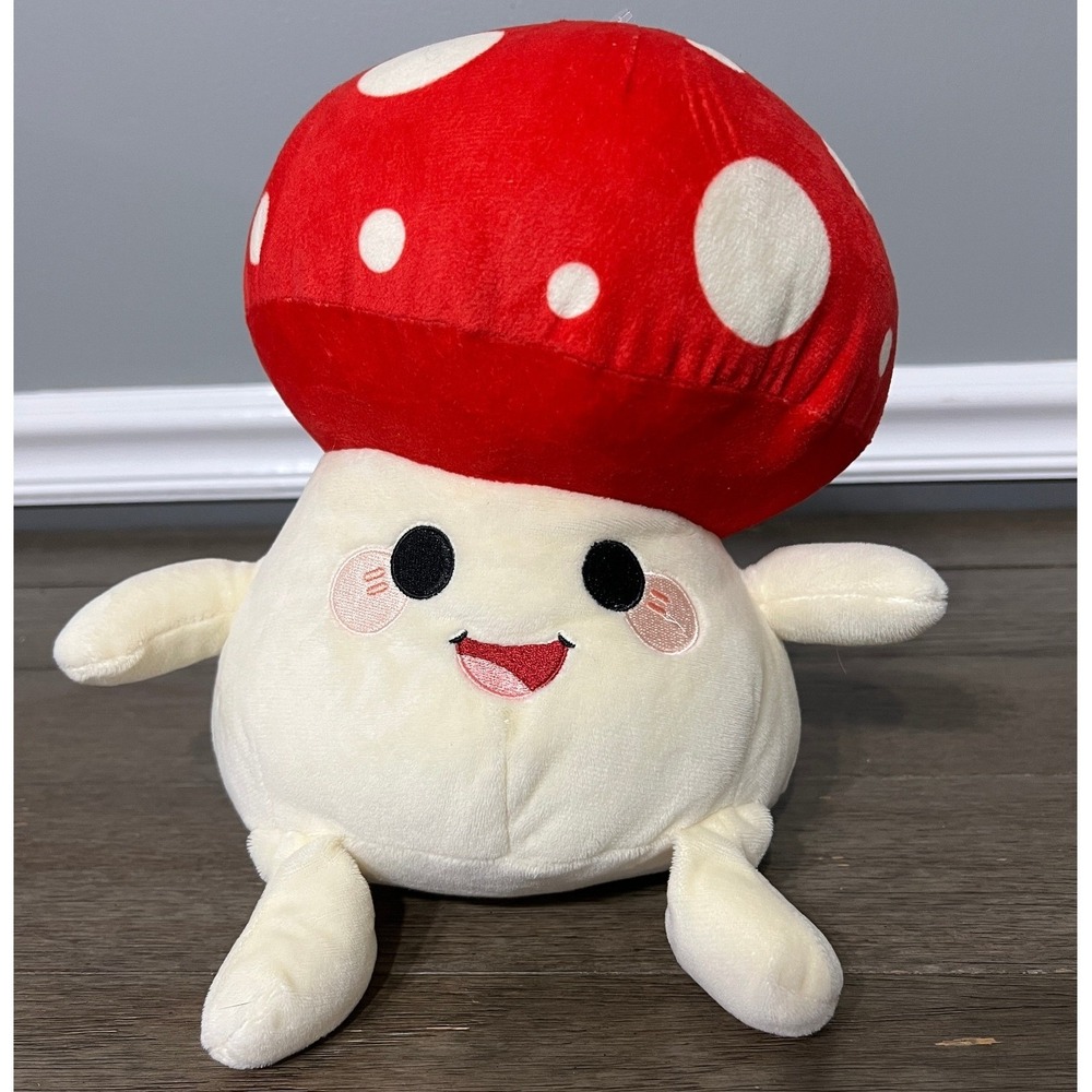 Honeymaru Mushroom Plush Cracker Barrel Exclusive Kawaii Red Stuffed Toy 9 inch